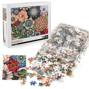 Mandala Wooden 1000 Piece Jigsaw Puzzle Toy For Adults and Kids