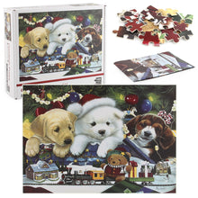 Christmas Puppy Wooden 1000 Piece Jigsaw Puzzle Toy For Adults and Kids
