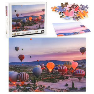 Hot Air Balloons Wooden 1000 Piece Jigsaw Puzzle Toy For Adults and Kids