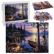 Darrell Bush Canoe Lake Wooden 1000 Piece Jigsaw Puzzle Toy For Adults and Kids