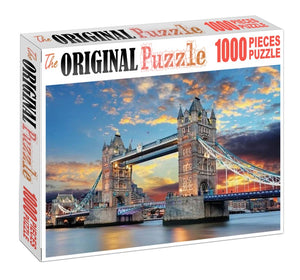 Twin Tower Bridge is Wooden 1000 Piece Jigsaw Puzzle Toy For Adults and Kids