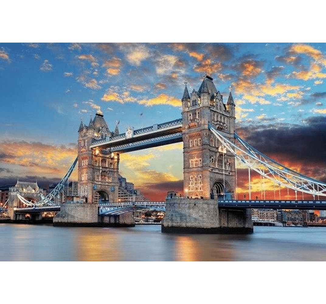 Twin Tower Bridge is Wooden 1000 Piece Jigsaw Puzzle Toy For Adults and Kids