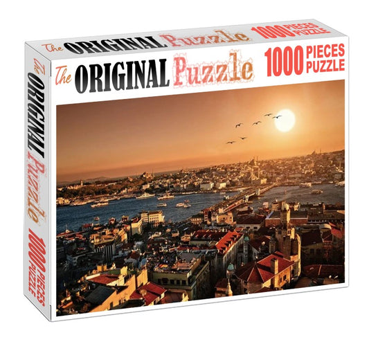 Berlin City Sunset is Wooden 1000 Piece Jigsaw Puzzle Toy For Adults and Kids