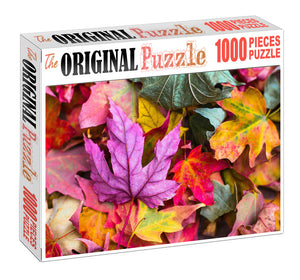 Autumn Leafs Wooden 1000 Piece Jigsaw Puzzle Toy For Adults and Kids