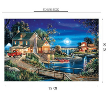 Mini House Dock is Wooden 1000 Piece Jigsaw Puzzle Toy For Adults and Kids