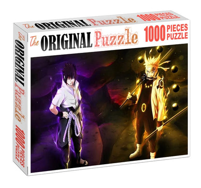 Sasuke and Naruto is Wooden 1000 Piece Jigsaw Puzzle Toy For Adults and Kids