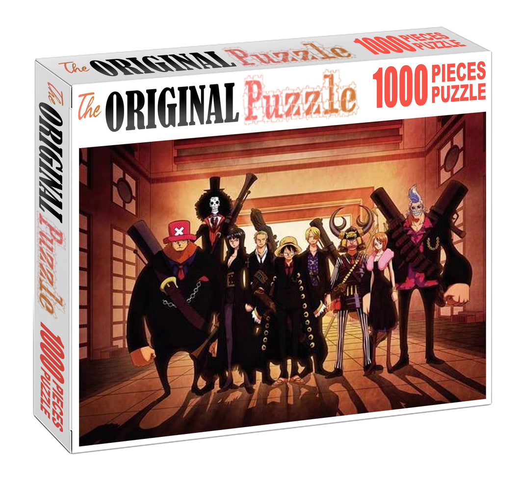 One Piece Black Version Wooden 1000 Piece Jigsaw Puzzle Toy For Adults and Kids