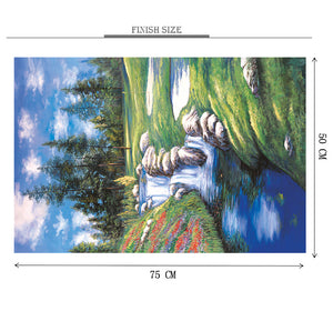 Flowing River is Wooden 1000 Piece Jigsaw Puzzle Toy For Adults and Kids