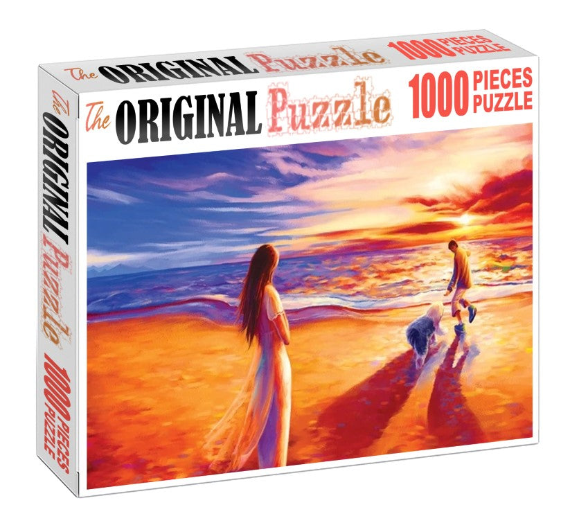 Walk to the Beach is Wooden 1000 Piece Jigsaw Puzzle Toy For Adults and Kids