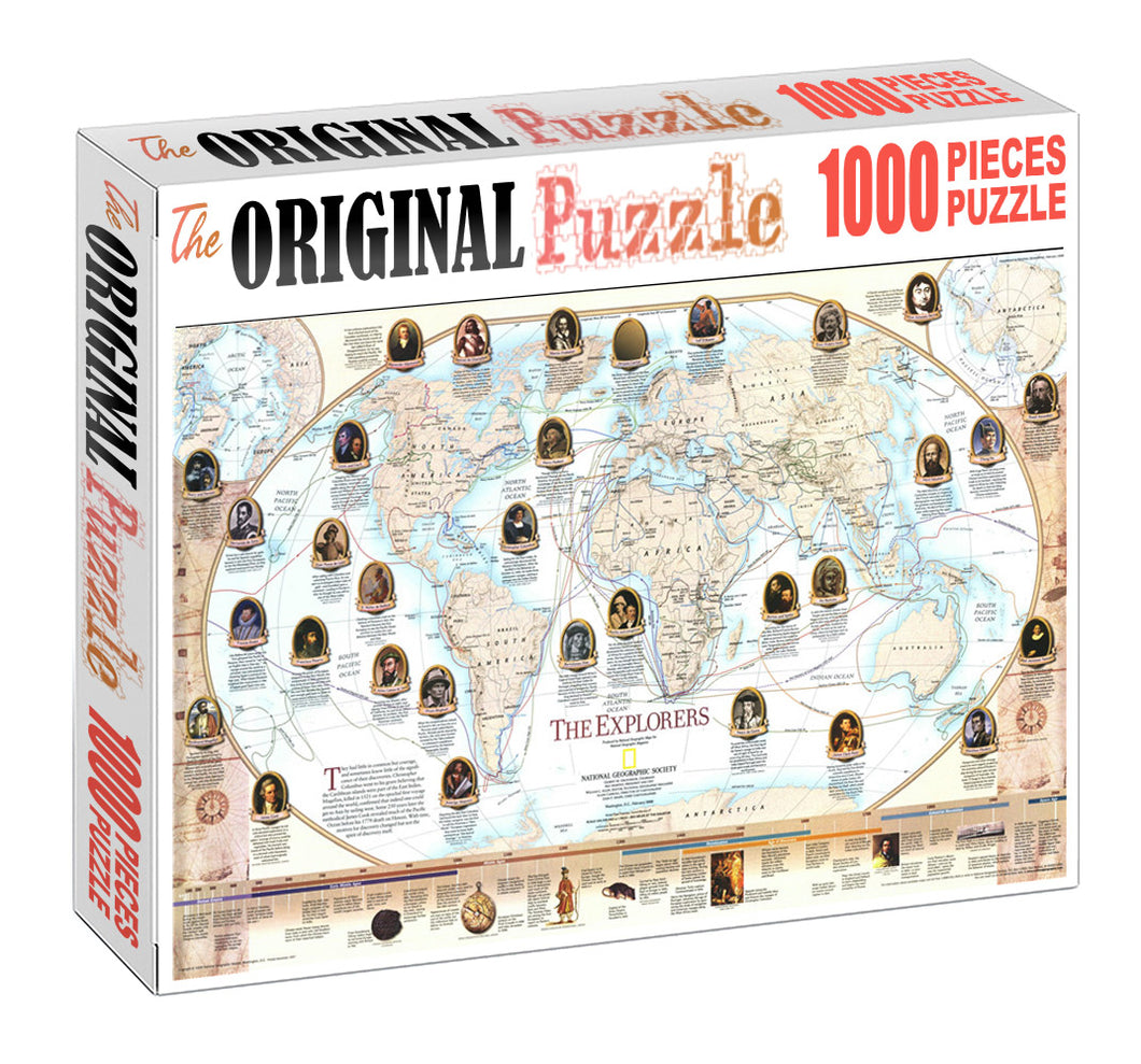 The Explorers Wooden 1000 Piece Jigsaw Puzzle Toy For Adults and Kids