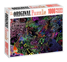 Neon Graffitti is Wooden 1000 Piece Jigsaw Puzzle Toy For Adults and Kids