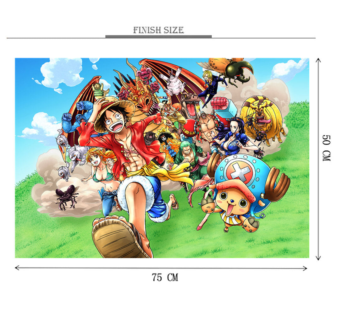 One Piece Dragon Wooden 1000 Piece Jigsaw Puzzle Toy For Adults and Kids