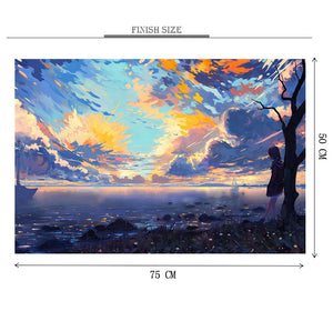 Waiting of Love Wooden 1000 Piece Jigsaw Puzzle Toy For Adults and Kids