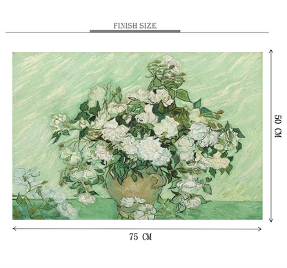 Rose Vase Painting is Wooden 1000 Piece Jigsaw Puzzle Toy For Adults and Kids