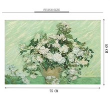 Rose Vase Painting is Wooden 1000 Piece Jigsaw Puzzle Toy For Adults and Kids