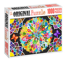 Floral Mandela Wooden 1000 Piece Jigsaw Puzzle Toy For Adults and Kids