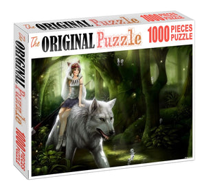 Leader of Wolf is Wooden 1000 Piece Jigsaw Puzzle Toy For Adults and Kids