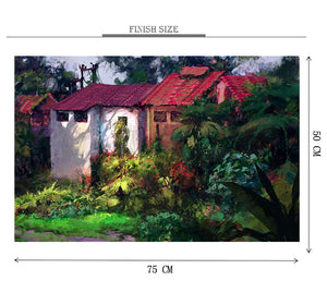 House Backyard is Wooden 1000 Piece Jigsaw Puzzle Toy For Adults and Kids
