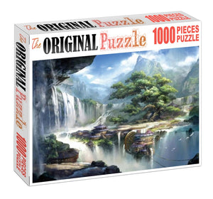 Waterfall is Wooden 1000 Piece Jigsaw Puzzle Toy For Adults and Kids