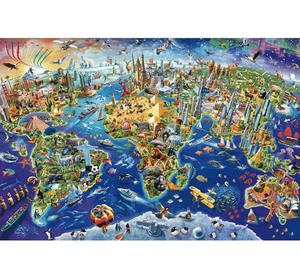 Animal World is Wooden 1000 Piece Jigsaw Puzzle Toy For Adults and Kids