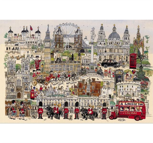 London Tower Tour Artwork Wooden 1000 Piece Jigsaw Puzzle Toy For Adults and Kids