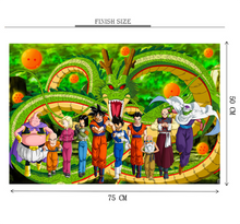 A Green Dragon Ball Wooden 1000 Piece Jigsaw Puzzle Toy For Adults and Kids