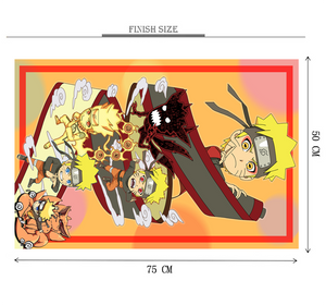 A Naruto Wooden 1000 Piece Jigsaw Puzzle Toy For Adults and Kids