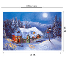 Christman House is Wooden 1000 Piece Jigsaw Puzzle Toy For Adults and Kids