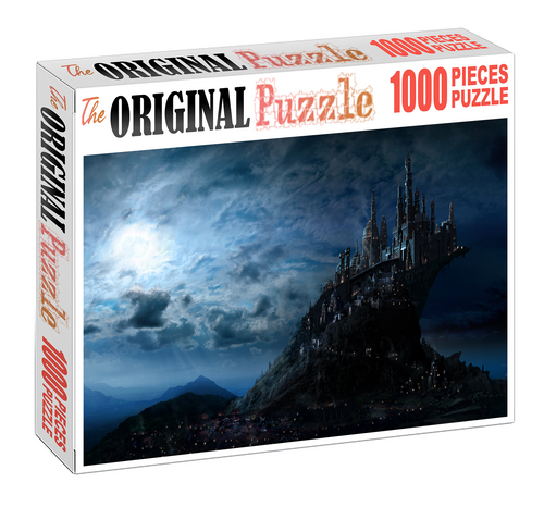 Dark Castle of Sky is Wooden 1000 Piece Jigsaw Puzzle Toy For Adults and Kids