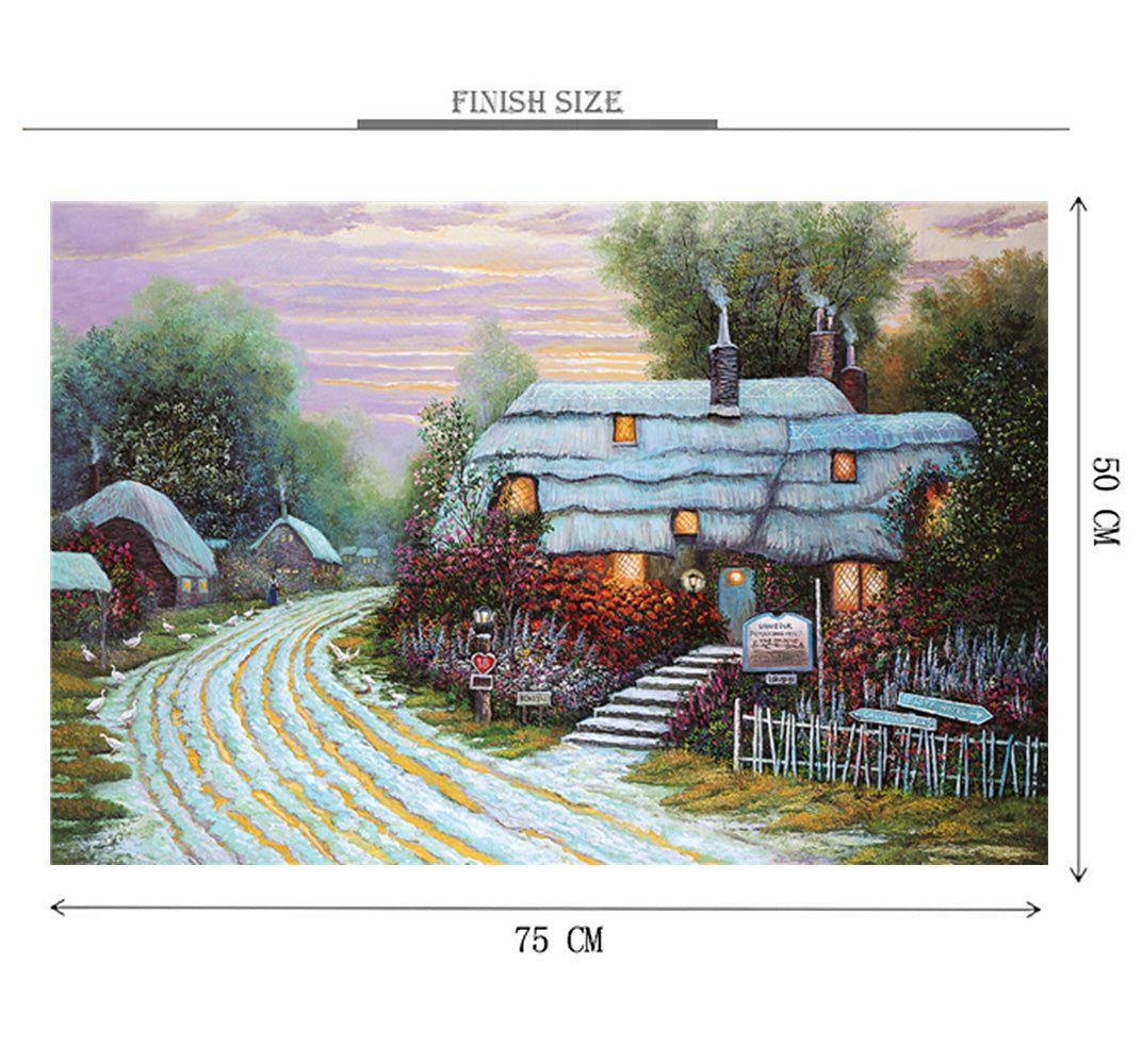 Snow Path is Wooden 1000 Piece Jigsaw Puzzle Toy For Adults and Kids