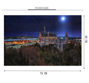 Midnight Castle is Wooden 1000 Piece Jigsaw Puzzle Toy For Adults and Kids