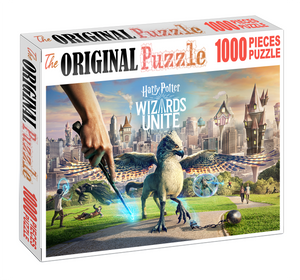 Wizards Unite is Wooden 1000 Piece Jigsaw Puzzle Toy For Adults and Kids