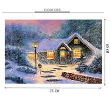 Snow Apartment is Wooden 1000 Piece Jigsaw Puzzle Toy For Adults and Kids