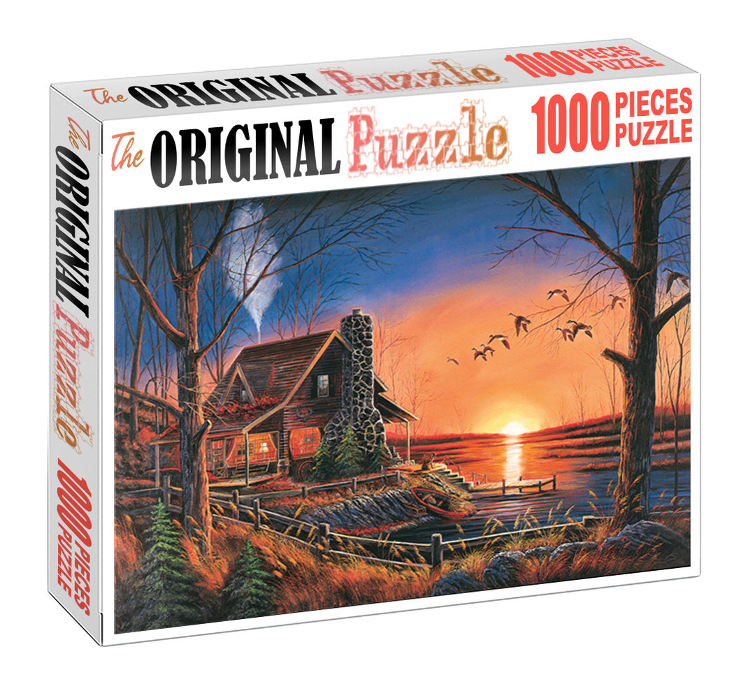Flying Ducks to Home is Wooden 1000 Piece Jigsaw Puzzle Toy For Adults and Kids