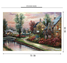 Village of Pristine is Wooden 1000 Piece Jigsaw Puzzle Toy For Adults and Kids