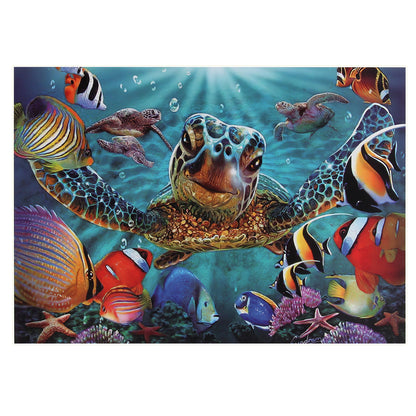 Sea Turtles Wooden 1000 Piece Jigsaw Puzzle Toy For Adults and Kids