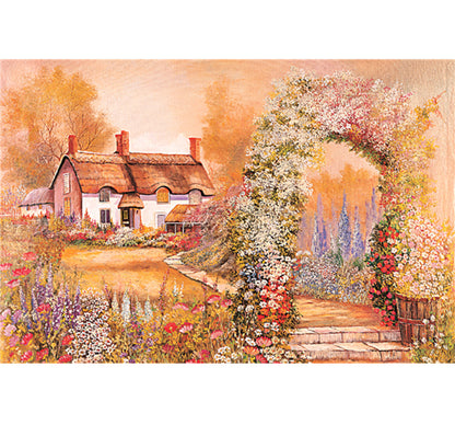 Painting of a House is Wooden 1000 Piece Jigsaw Puzzle Toy For Adults and Kids
