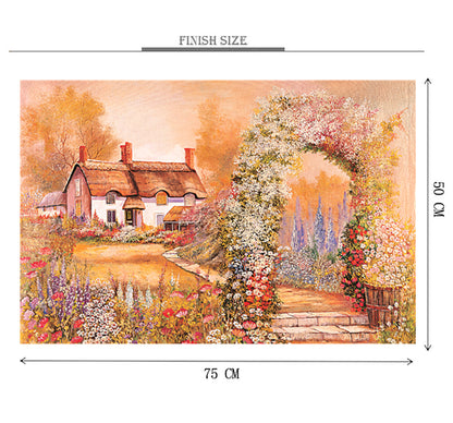 Painting of a House is Wooden 1000 Piece Jigsaw Puzzle Toy For Adults and Kids