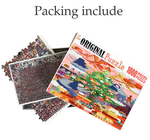 Decorating Christamas Tree Wooden 1000 Piece Jigsaw Puzzle Toy For Adults and Kids
