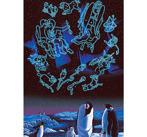 Penguin Zodiac Signs is Wooden 1000 Piece Jigsaw Puzzle Toy For Adults and Kids