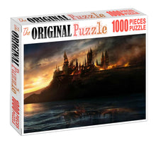 Burning Castle Wooden 1000 Piece Jigsaw Puzzle Toy For Adults and Kids