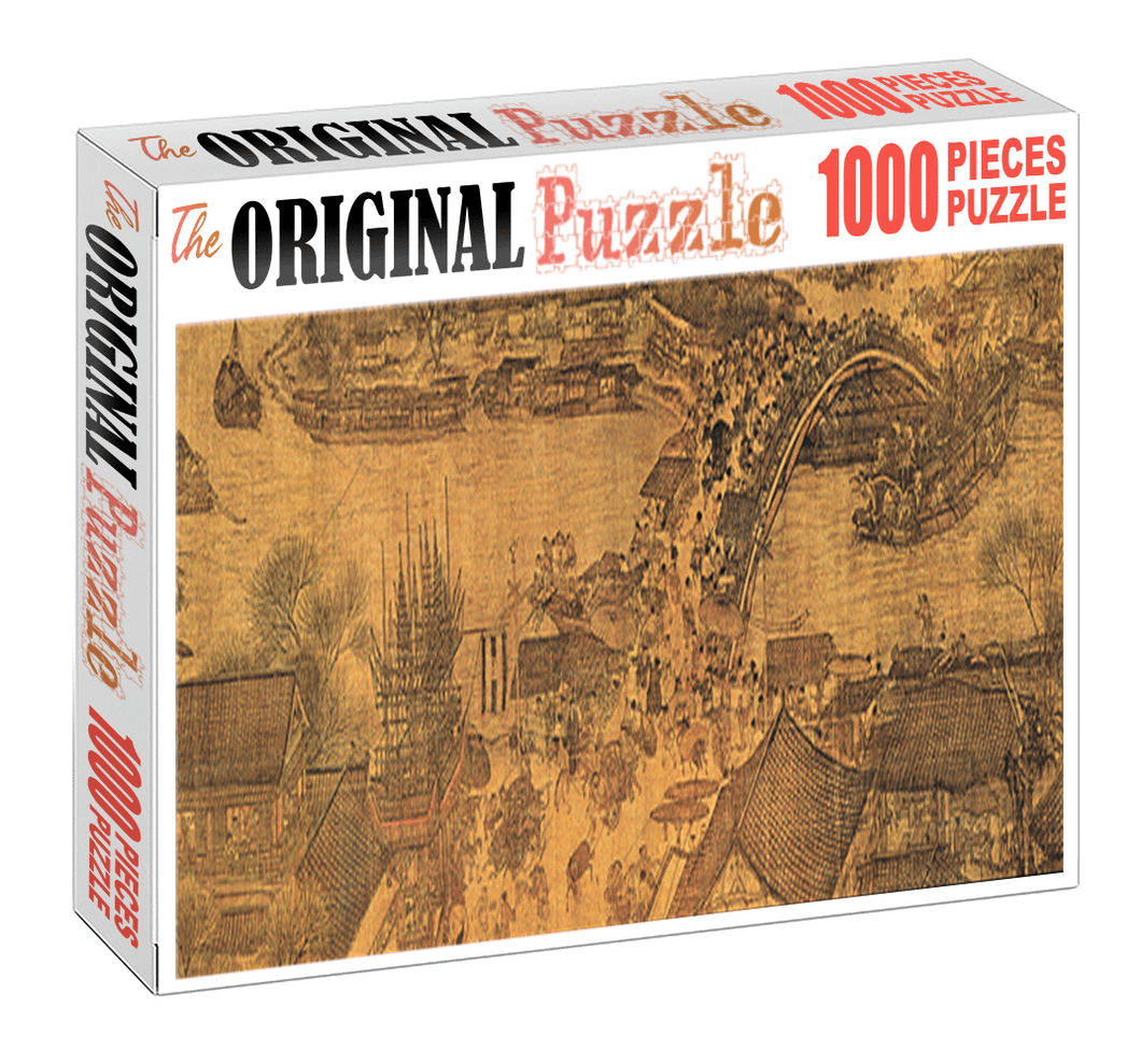 Ancient Bridge Wooden 1000 Piece Jigsaw Puzzle Toy For Adults and Kids
