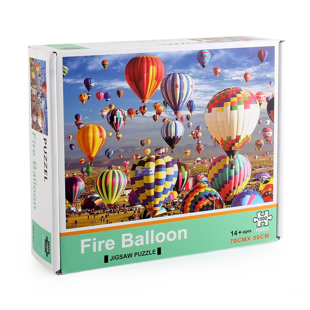 Fire Balloon Wooden 1000 Piece Jigsaw Puzzle Toy For Adults and Kids