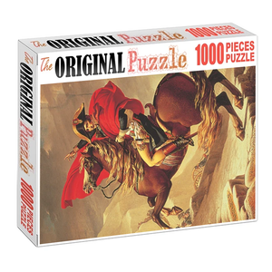 Napoleon Crossing the Alps Wooden 1000 Piece Jigsaw Puzzle Toy For Adults and Kids