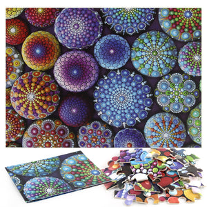 Colorful Stones Wooden 1000 Piece Jigsaw Puzzle Toy For Adults and Kids