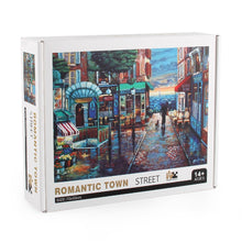 Romantic Town Street Wooden 1000 Piece Jigsaw Puzzle Toy For Adults and Kids