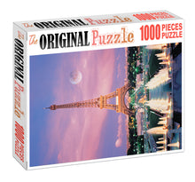 Fountain Near Eiffel Tower is Wooden 1000 Piece Jigsaw Puzzle Toy For Adults and Kids