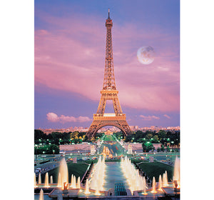 Fountain Near Eiffel Tower is Wooden 1000 Piece Jigsaw Puzzle Toy For Adults and Kids