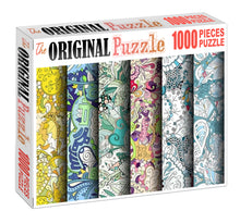 Fabric Floral Arts Wooden 1000 Piece Jigsaw Puzzle Toy For Adults and Kids