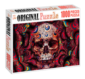 Skull bandana Wooden 1000 Piece Jigsaw Puzzle Toy For Adults and Kids